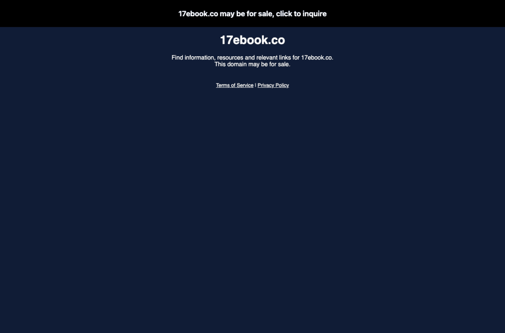 Bildschirmaufnahme von 17ebook.co