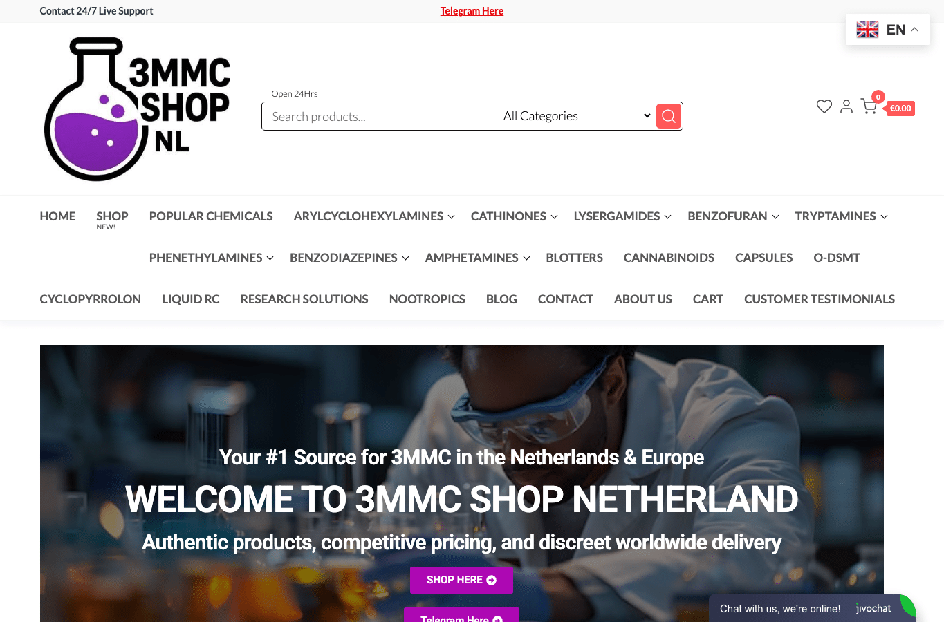 Bildschirmaufnahme von 3mmcshopnl.com
