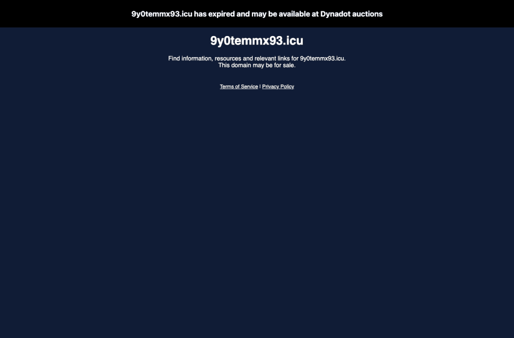 Bildschirmaufnahme von 9y0temmx93.icu