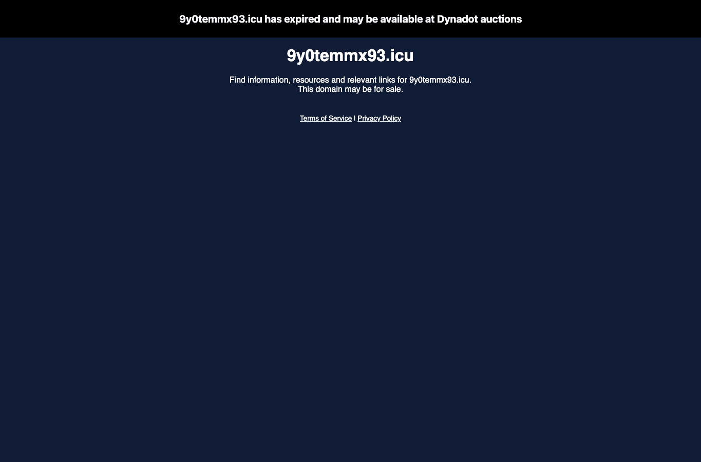 Bildschirmaufnahme von 9y0temmx93.icu