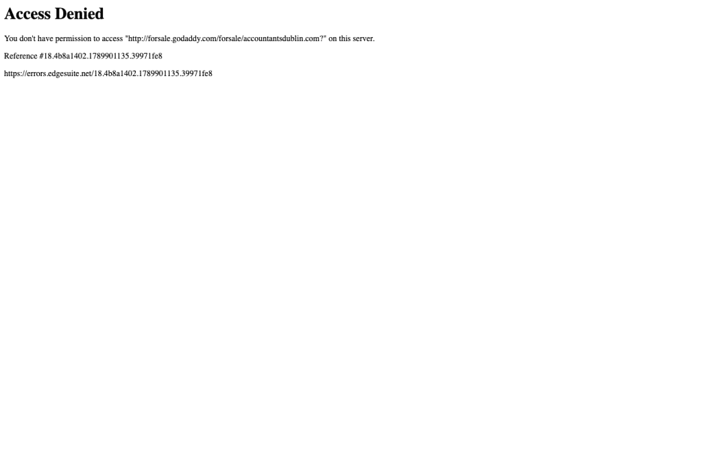Bildschirmaufnahme von accountantsdublin.com