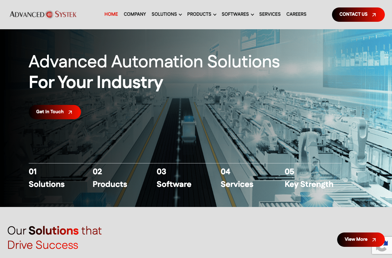 Bildschirmaufnahme von advancedsystek.com