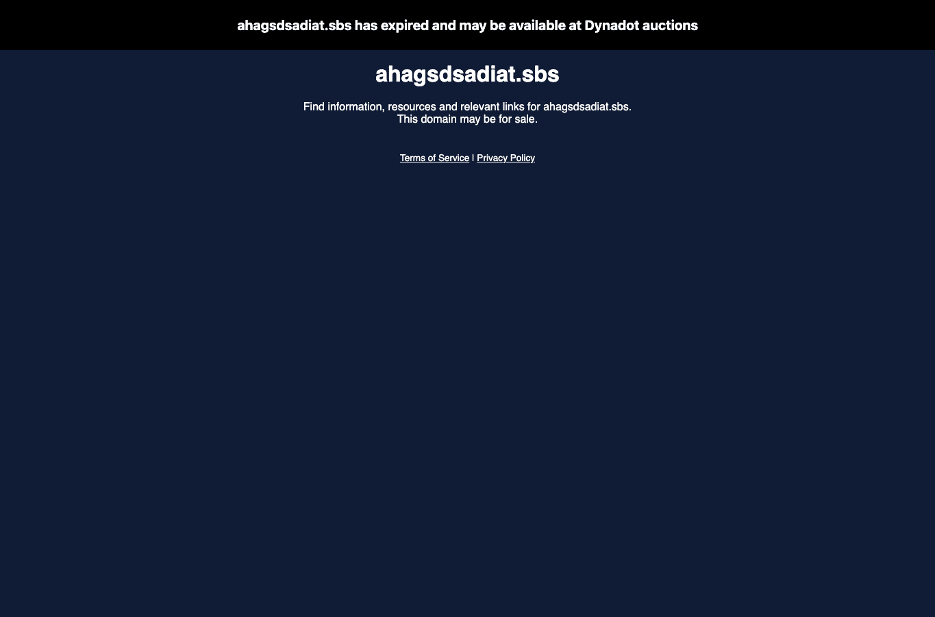 Bildschirmaufnahme von ahagsdsadiat.sbs