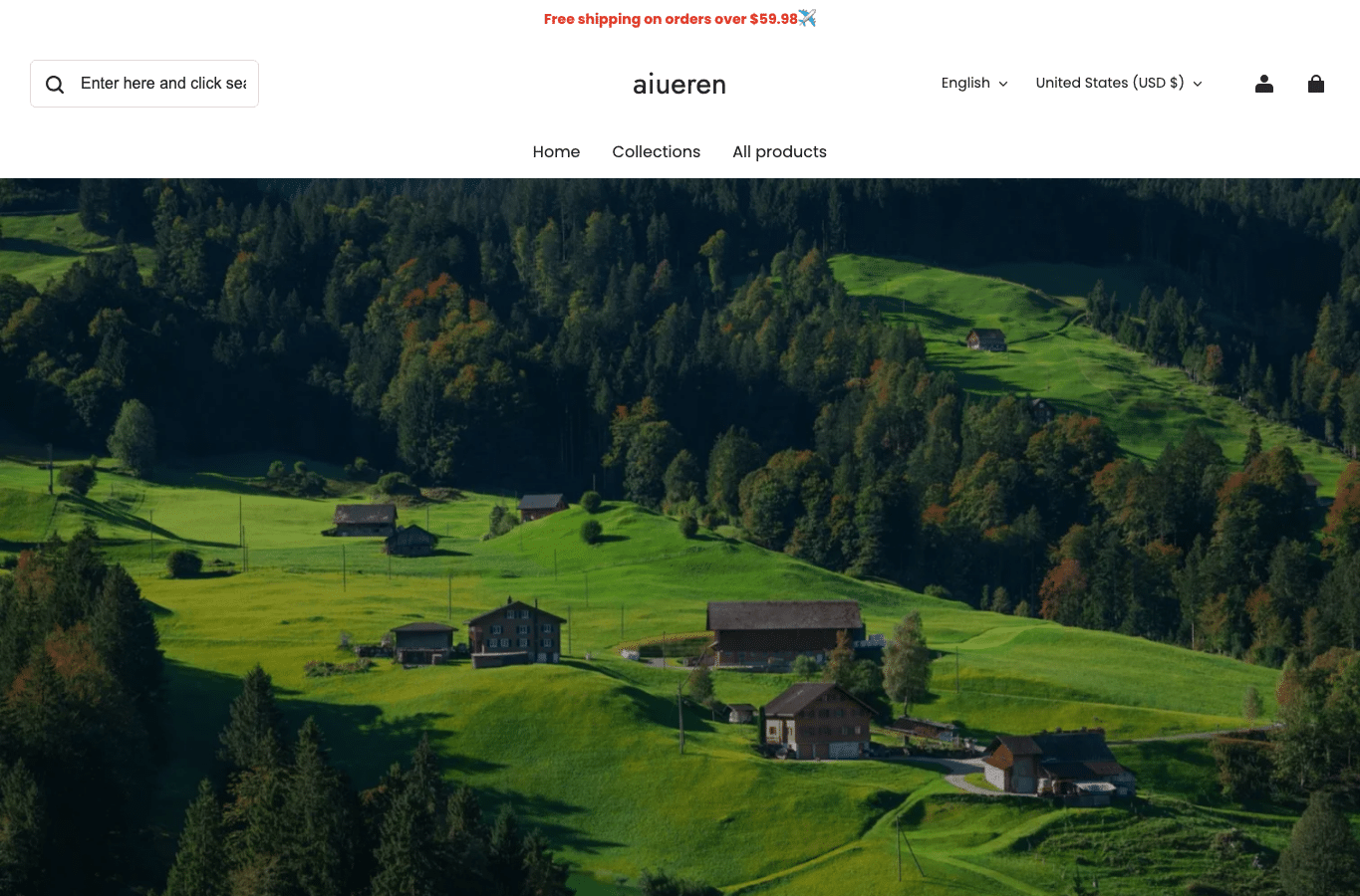 Bildschirmaufnahme von aiueren.com