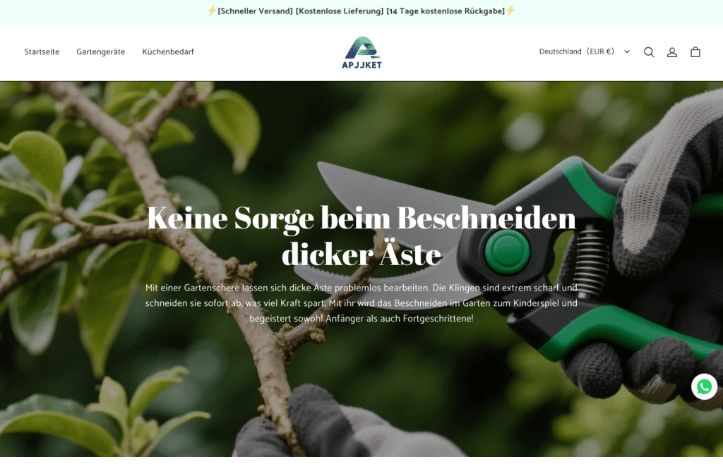 Bildschirmaufnahme von apjjket.com