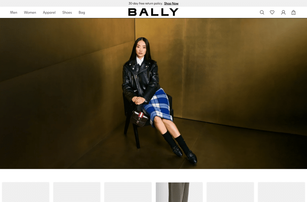 Bildschirmaufnahme von ballyshop.ca
