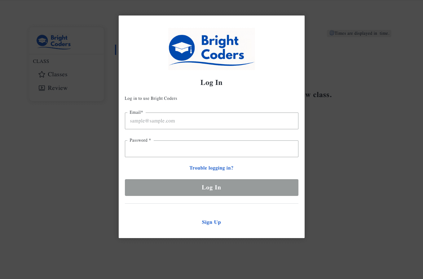 Bildschirmaufnahme von bright-coders.com