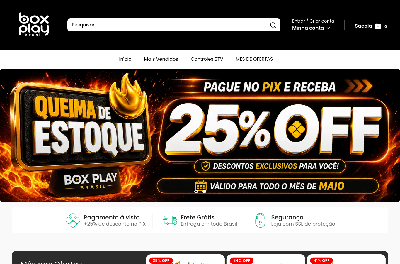 Bildschirmaufnahme von btvplaybox.com