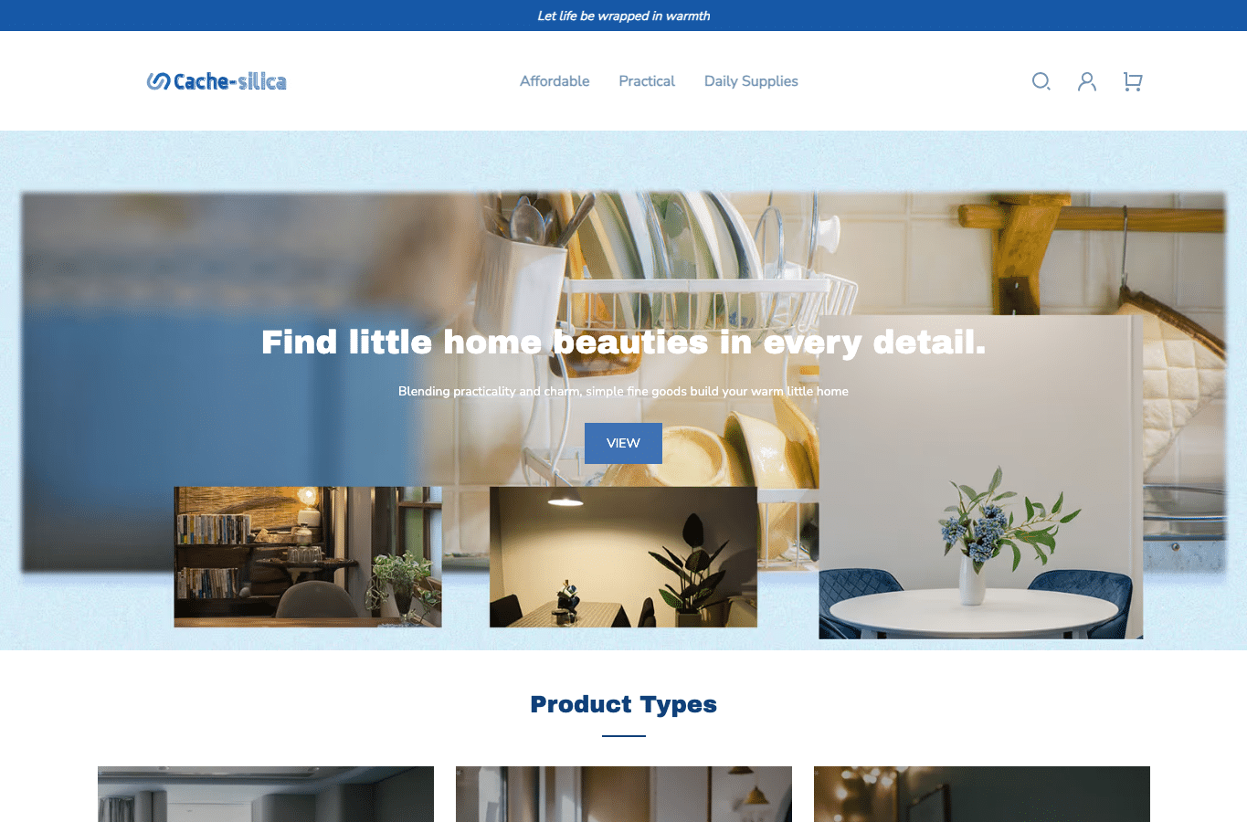 Bildschirmaufnahme von cache-silica.com