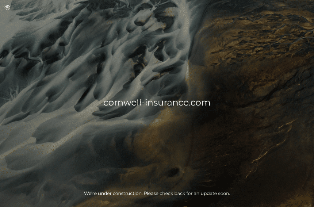 Bildschirmaufnahme von cornwell-insurance.com