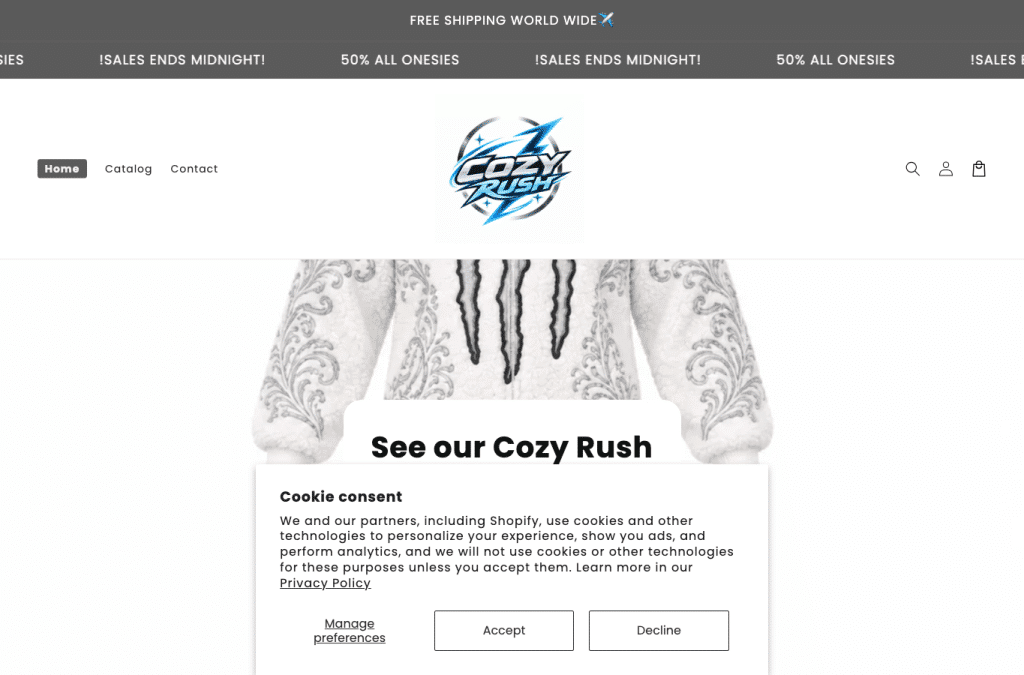 Bildschirmaufnahme von cozyrush.online