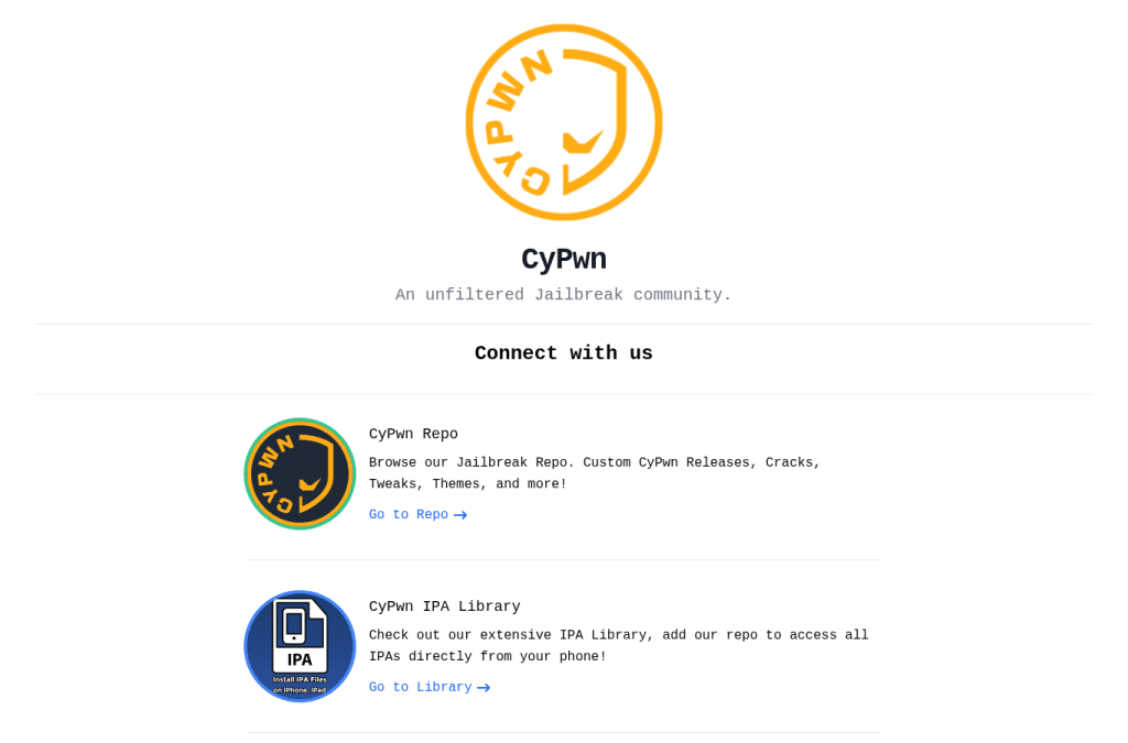 Bildschirmaufnahme von cypwn.xyz