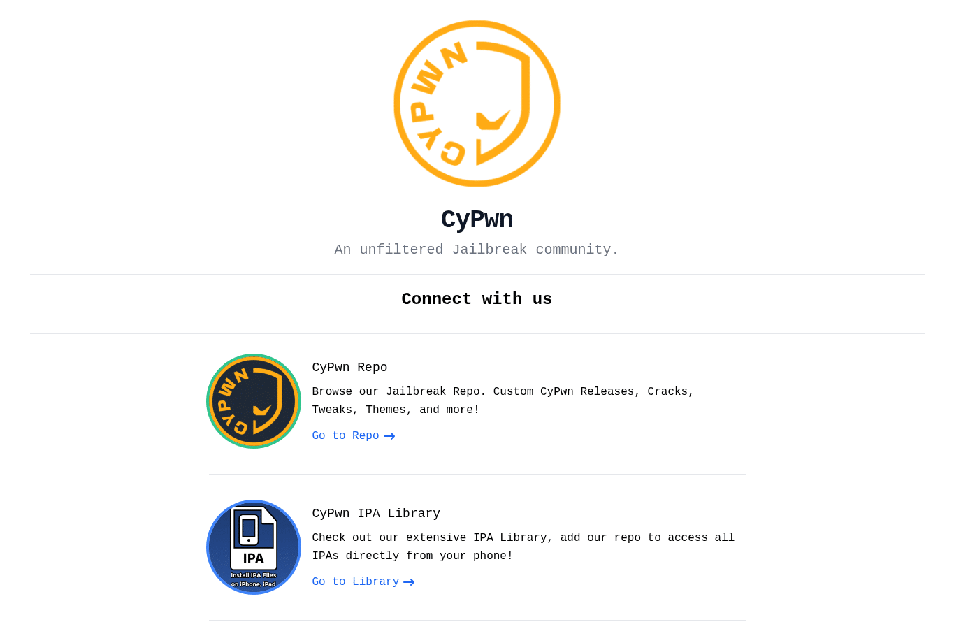 Bildschirmaufnahme von cypwn.xyz