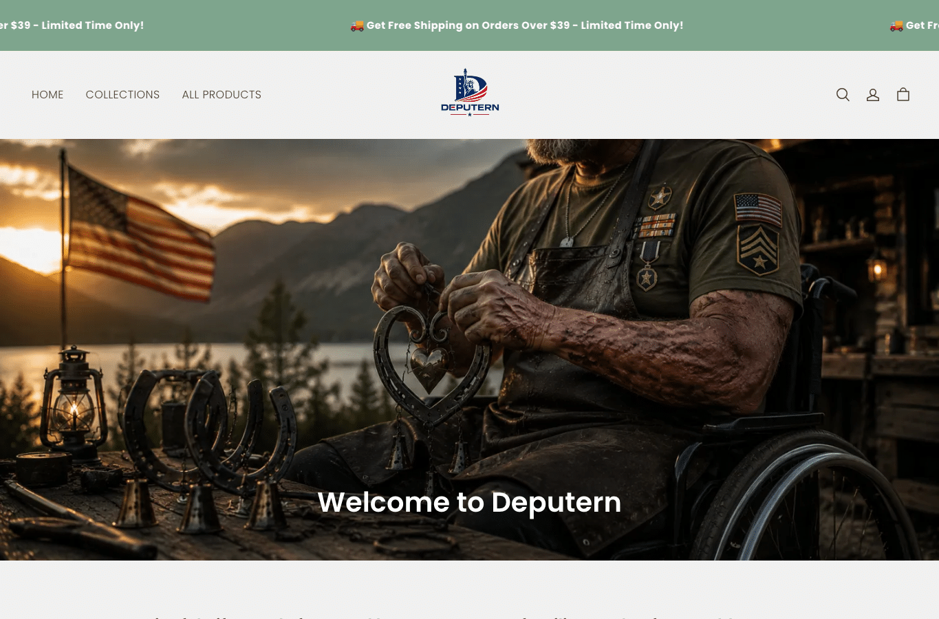 Bildschirmaufnahme von deputern.com