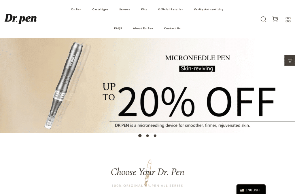 Bildschirmaufnahme von drpenonline.store