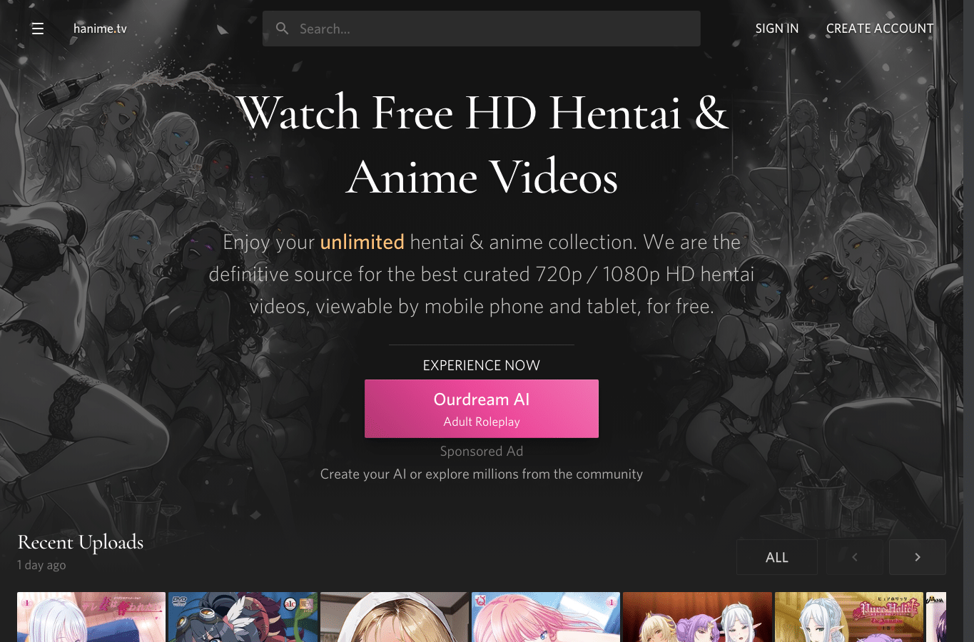 Bildschirmaufnahme von hanime.tv