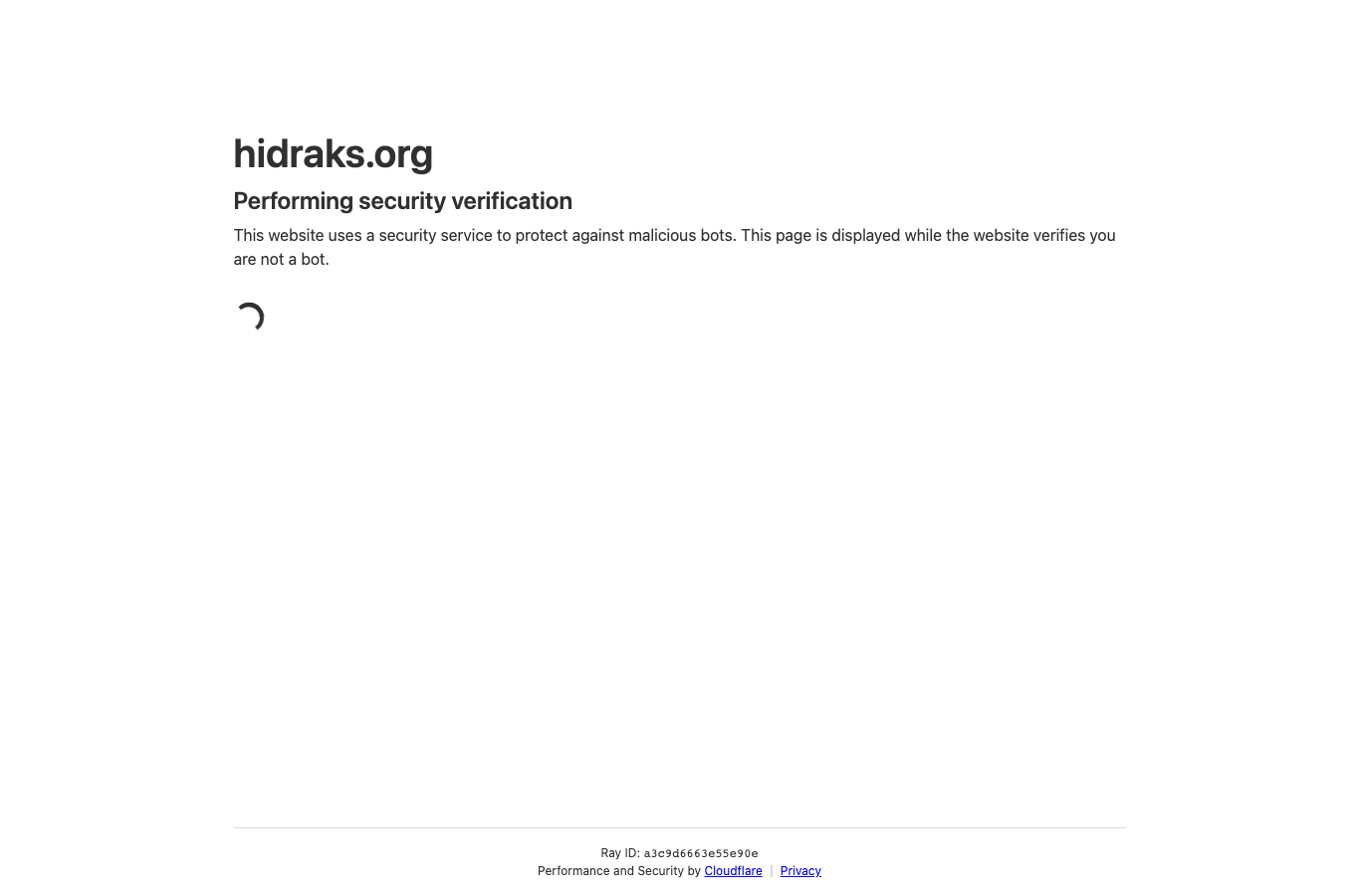 Bildschirmaufnahme von hidraks.org