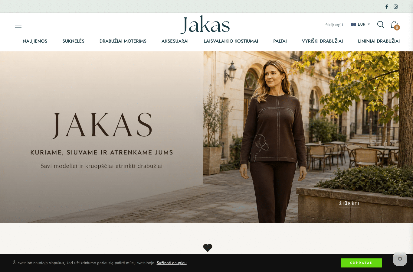 Bildschirmaufnahme von jakas.net