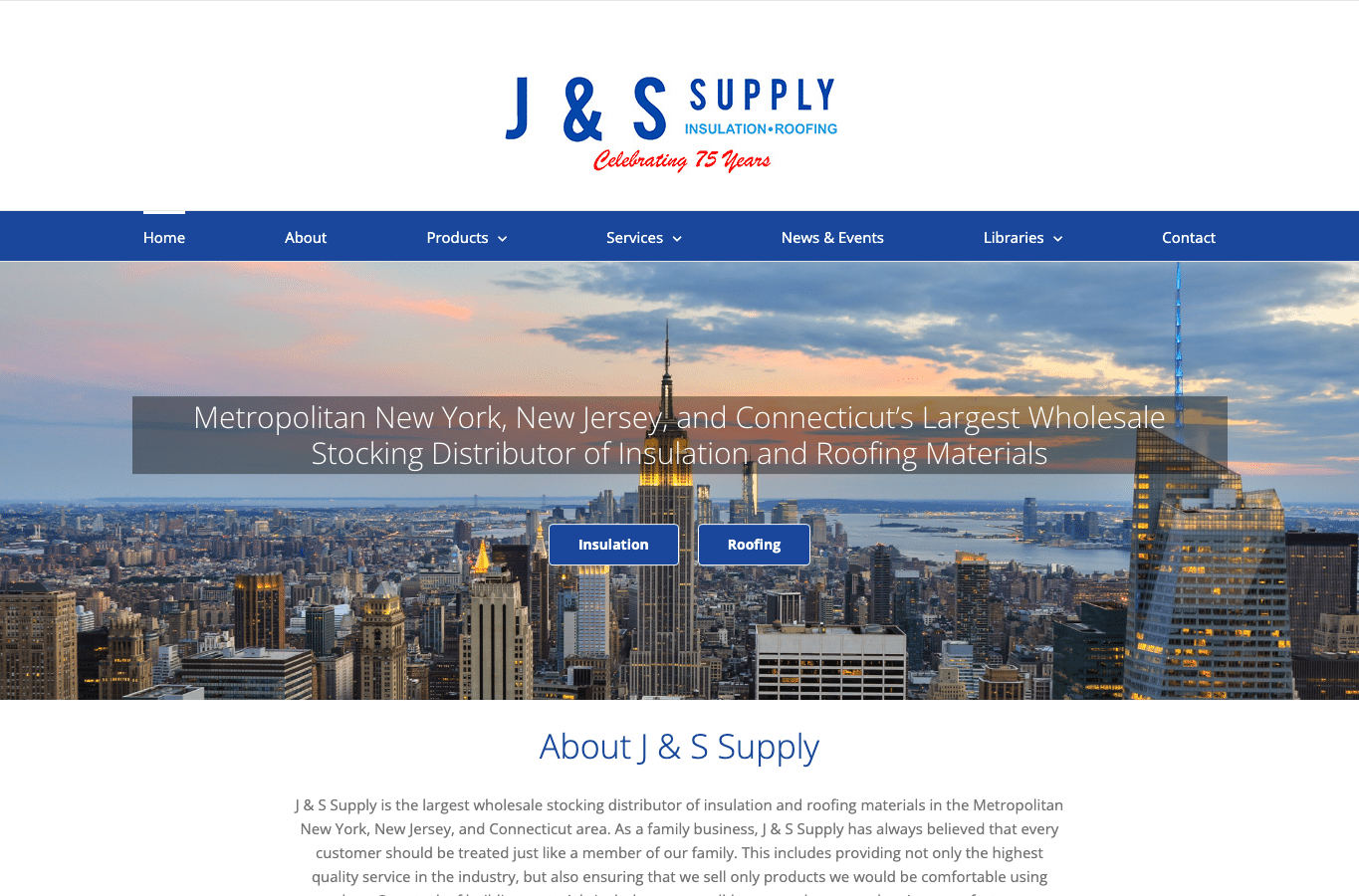 Bildschirmaufnahme von jandssupply.com