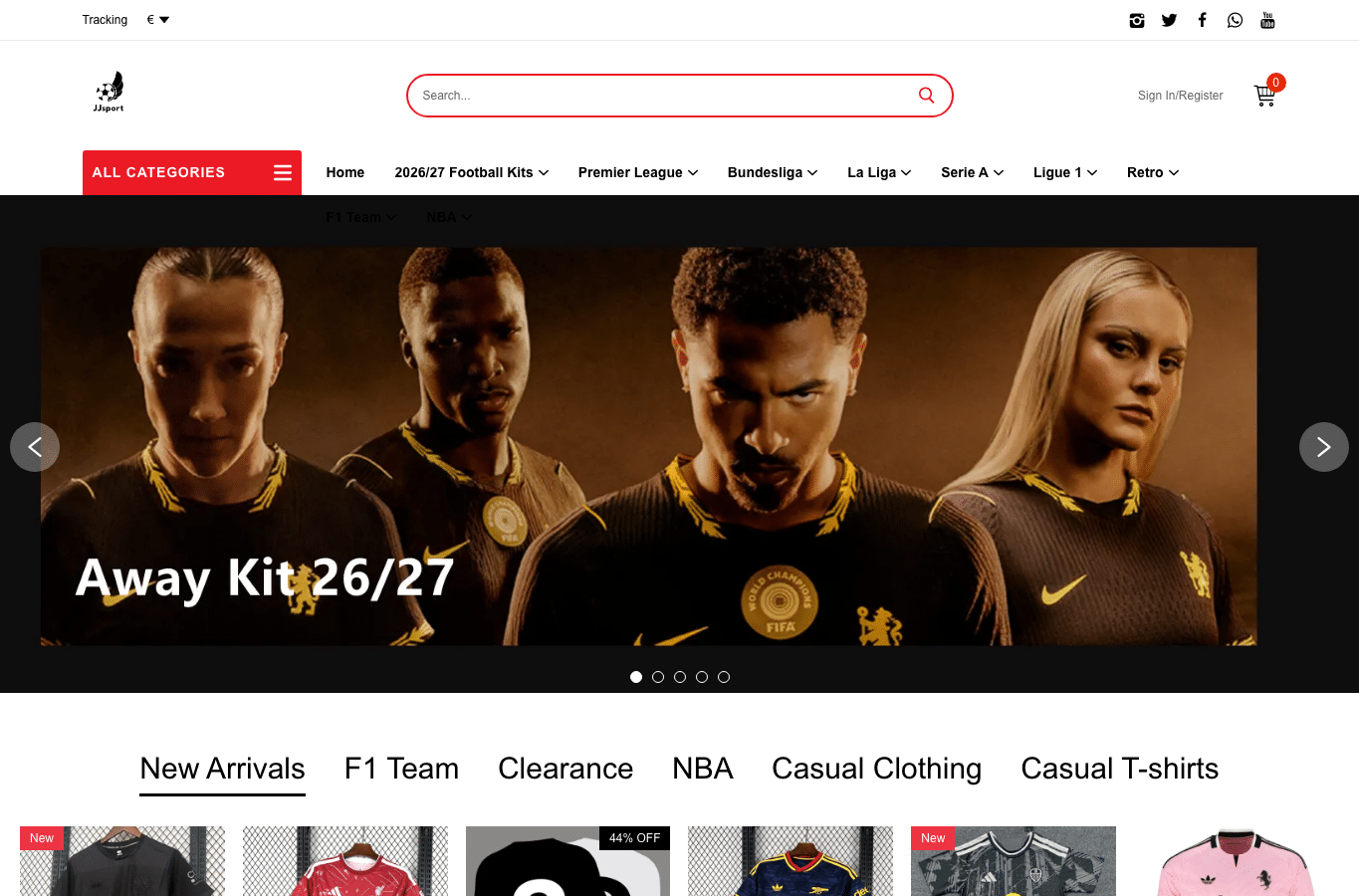 Bildschirmaufnahme von jjsport3.com