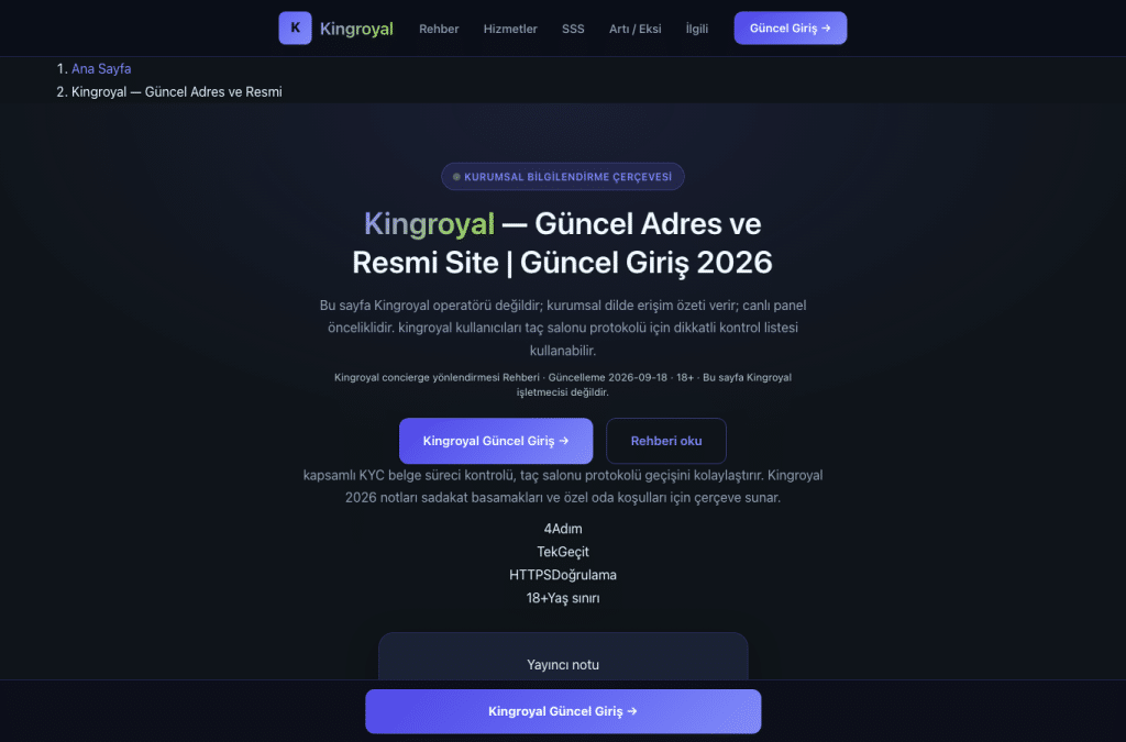 Bildschirmaufnahme von kingroyal-tr-adresimegiris.com