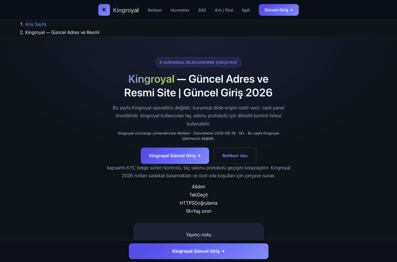 Bildschirmaufnahme von kingroyal-tr-adresimegiris.com