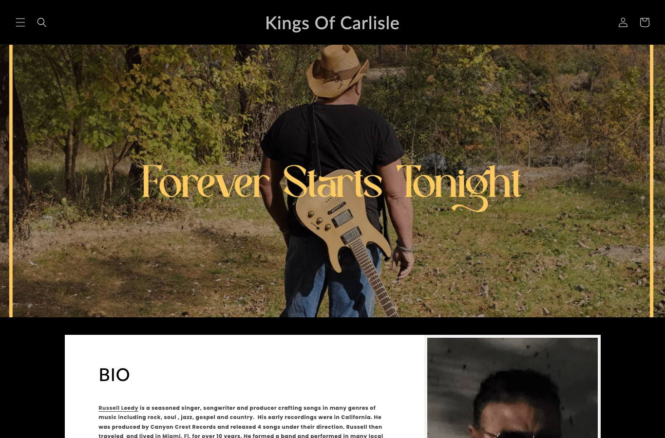 Bildschirmaufnahme von kingsofcarlisle.com