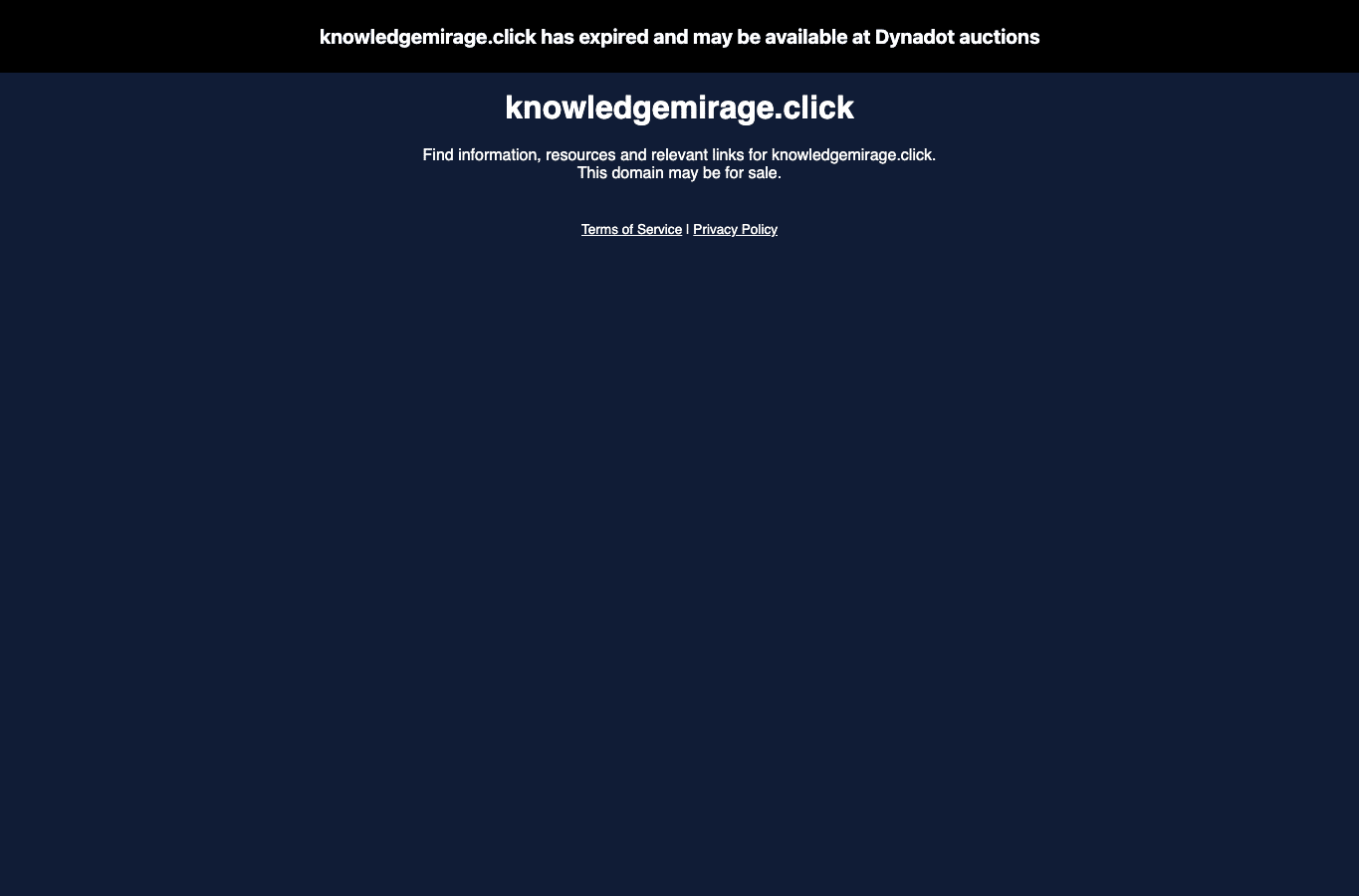 Bildschirmaufnahme von knowledgemirage.click