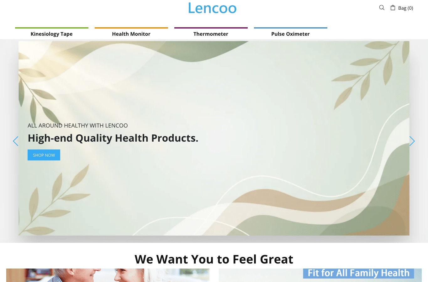 Bildschirmaufnahme von lencoo.com