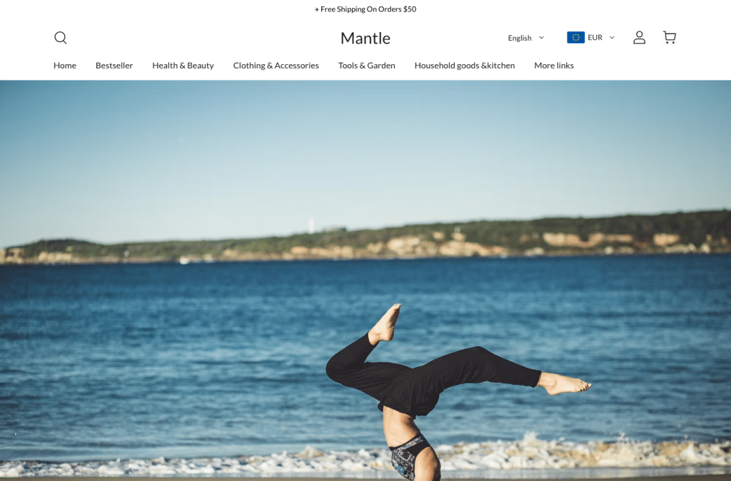 Bildschirmaufnahme von mantloom.com