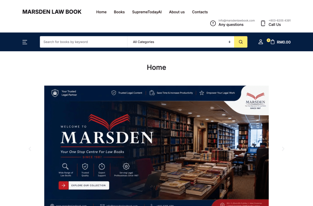 Bildschirmaufnahme von marsdenlawbook.com