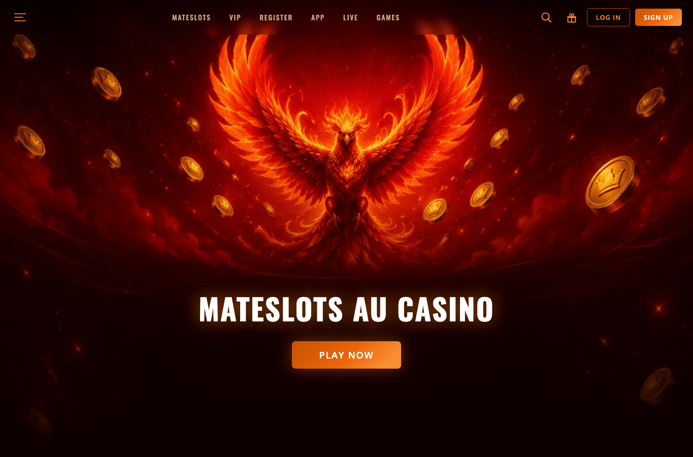 Bildschirmaufnahme von mateslots-casino-online.com