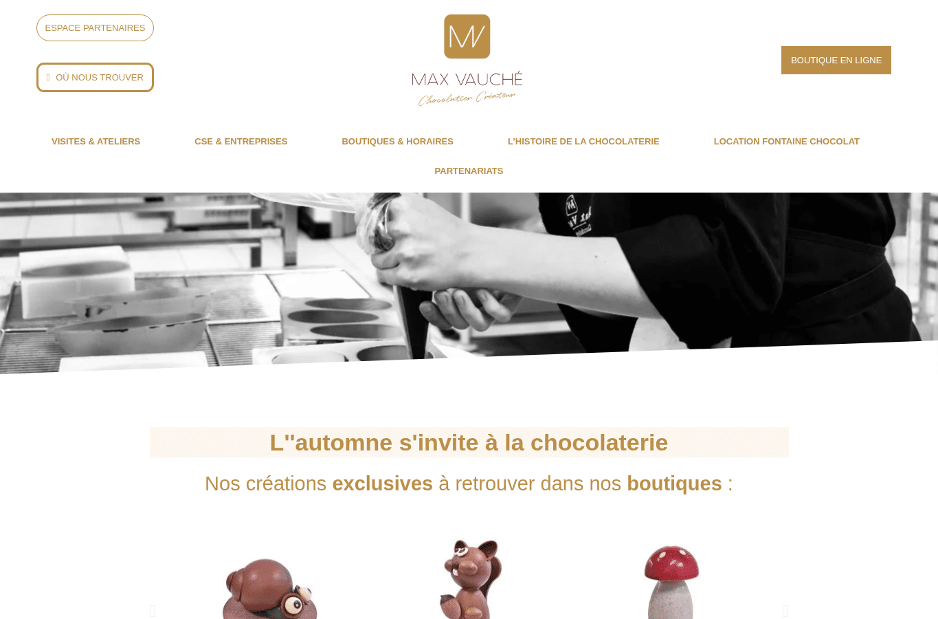 Bildschirmaufnahme von maxvauche-chocolatier.com