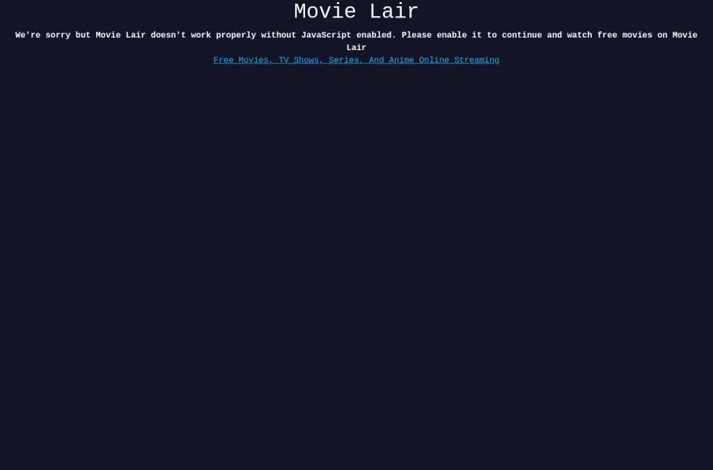 Bildschirmaufnahme von movielair.cc