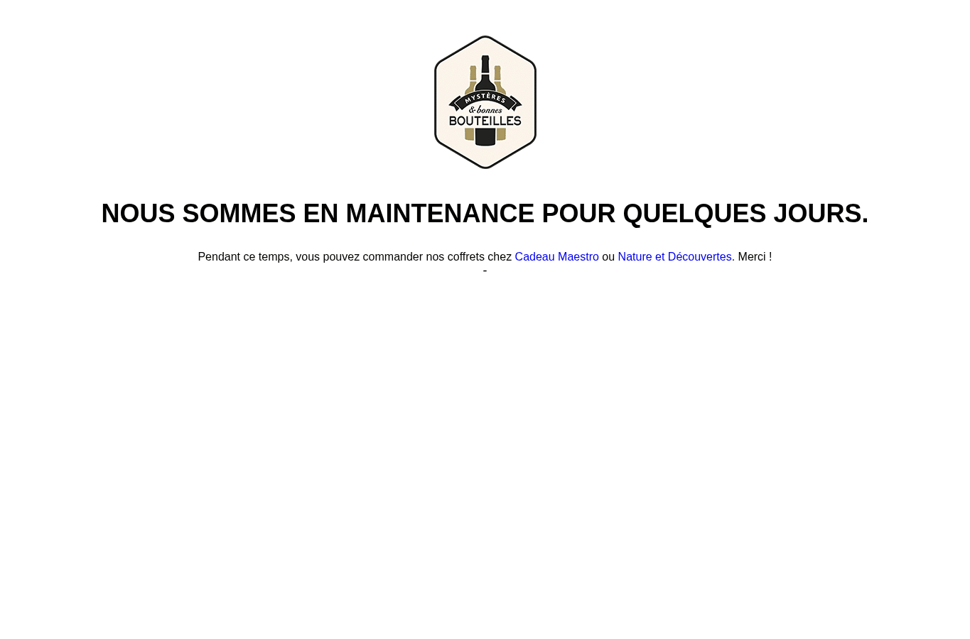 Bildschirmaufnahme von mysteresetbonnesbouteilles.fr