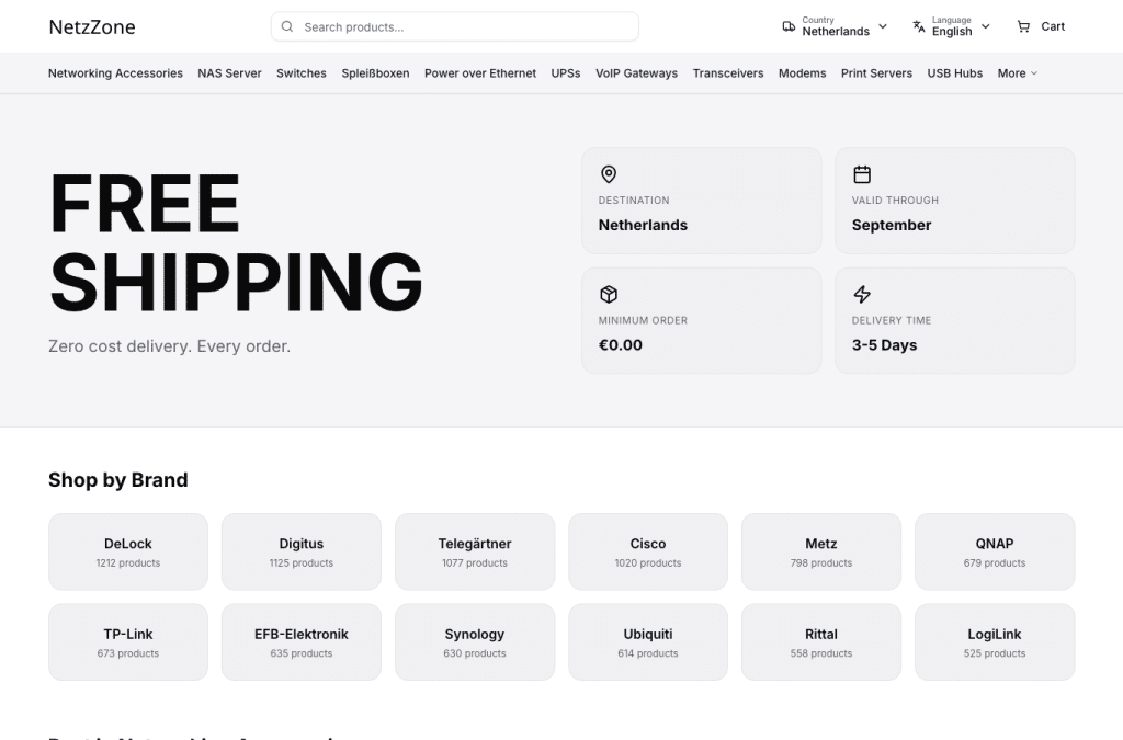 Bildschirmaufnahme von netzzone.com
