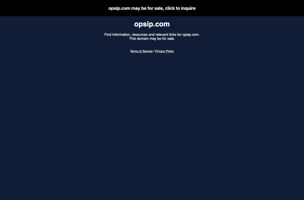 Bildschirmaufnahme von opsip.com