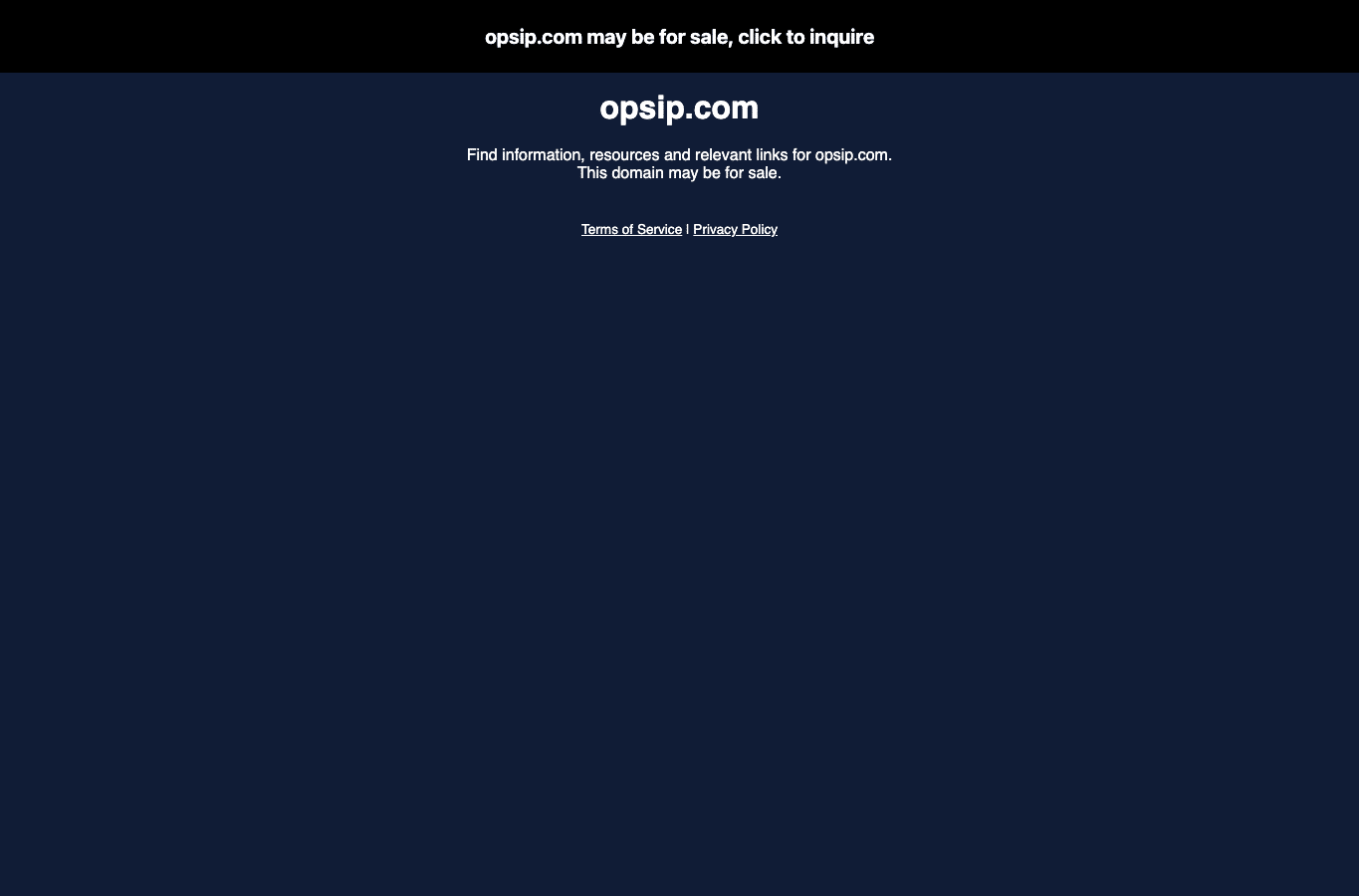 Bildschirmaufnahme von opsip.com