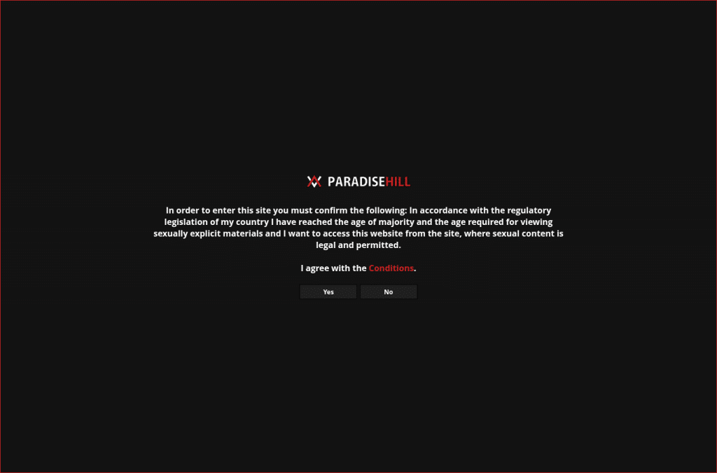Bildschirmaufnahme von paradisehill.cc