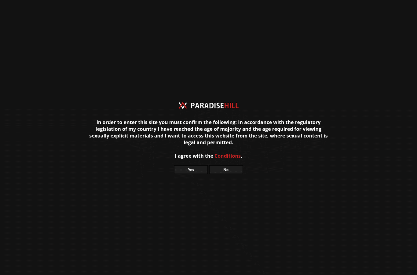Bildschirmaufnahme von paradisehill.cc