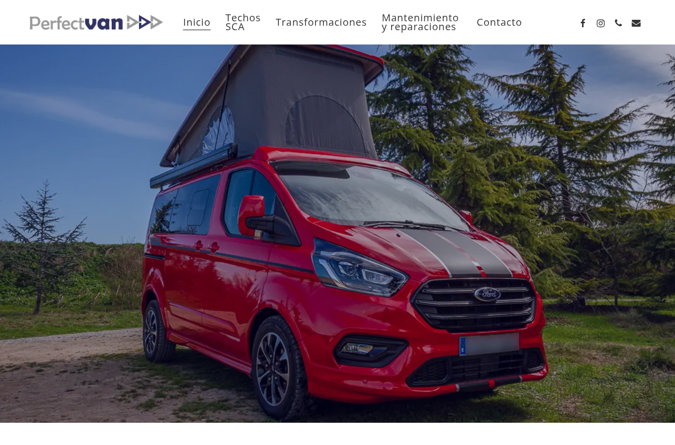 Bildschirmaufnahme von perfectvan.com