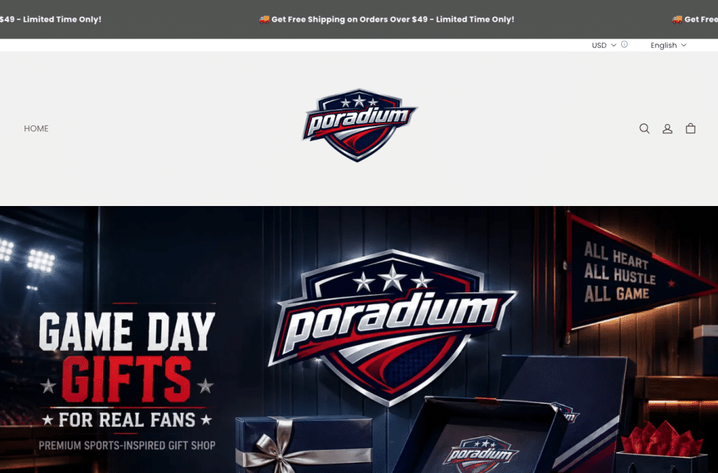 Bildschirmaufnahme von poradium.com