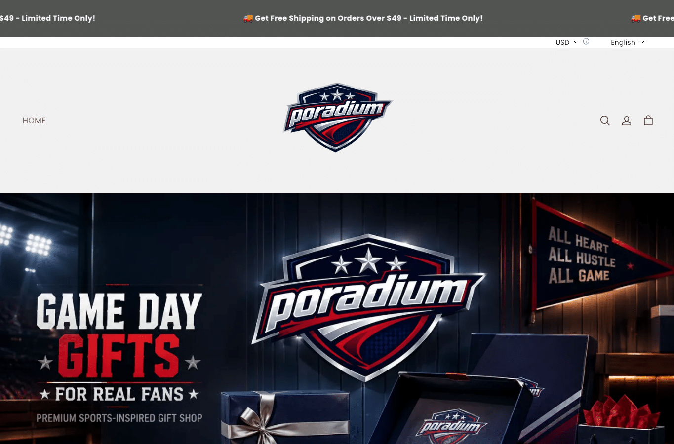 Bildschirmaufnahme von poradium.com