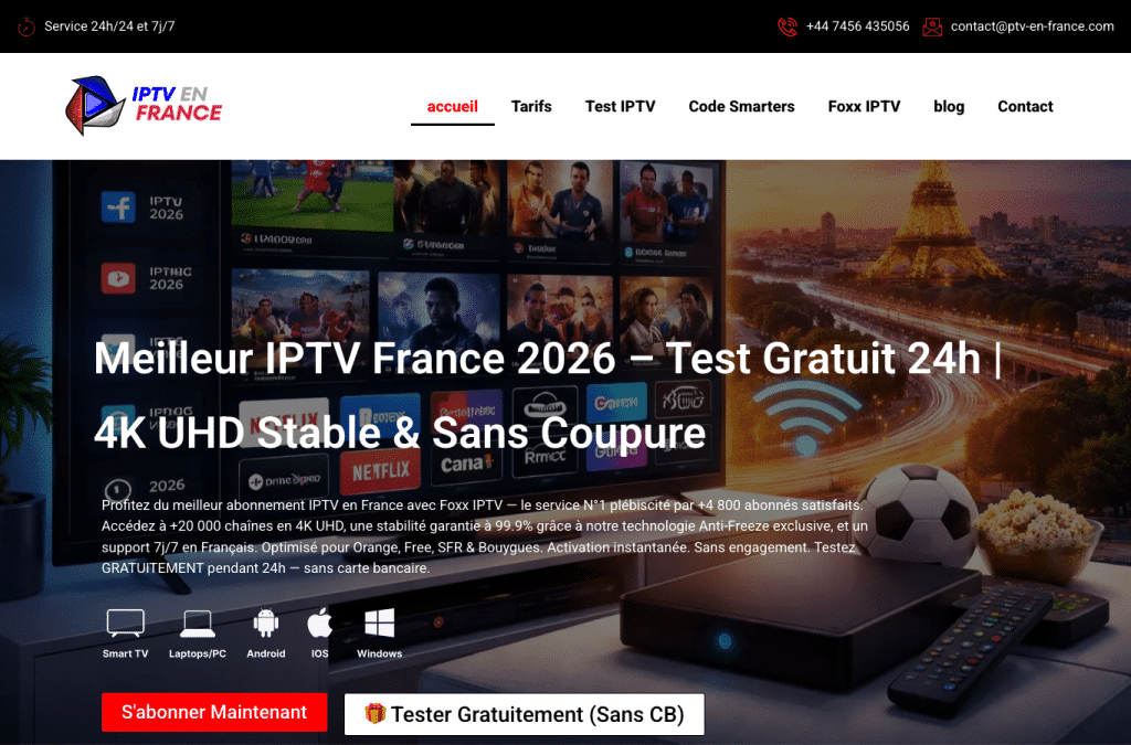Bildschirmaufnahme von ptv-en-france.com