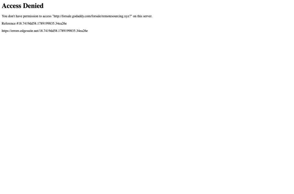 Bildschirmaufnahme von remotesourcing.xyz