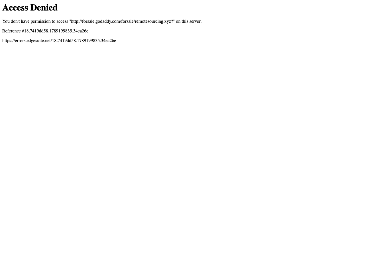 Bildschirmaufnahme von remotesourcing.xyz