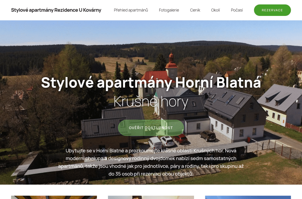 Bildschirmaufnahme von rezidenceukovarny.cz