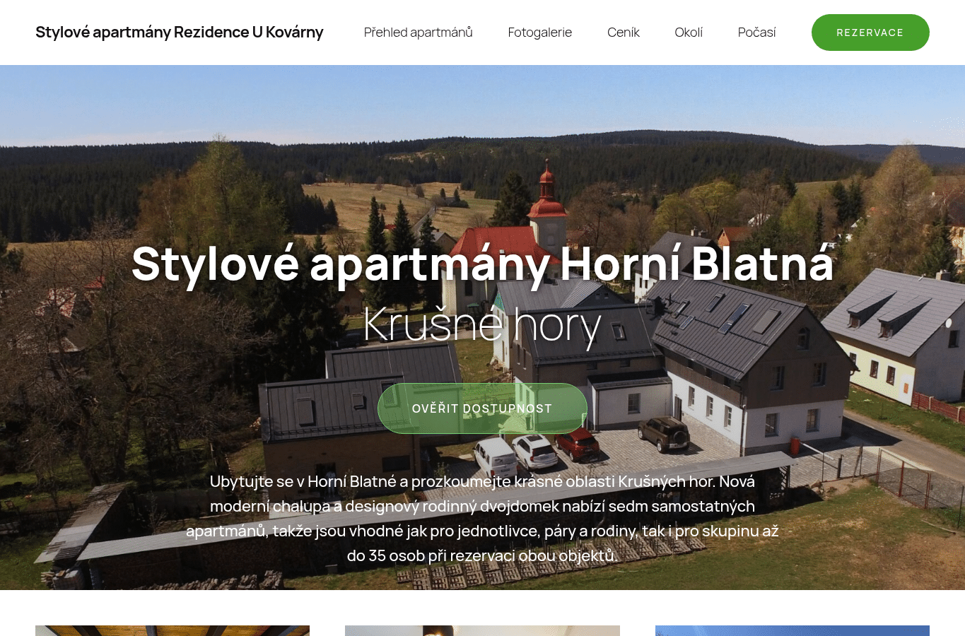 Bildschirmaufnahme von rezidenceukovarny.cz