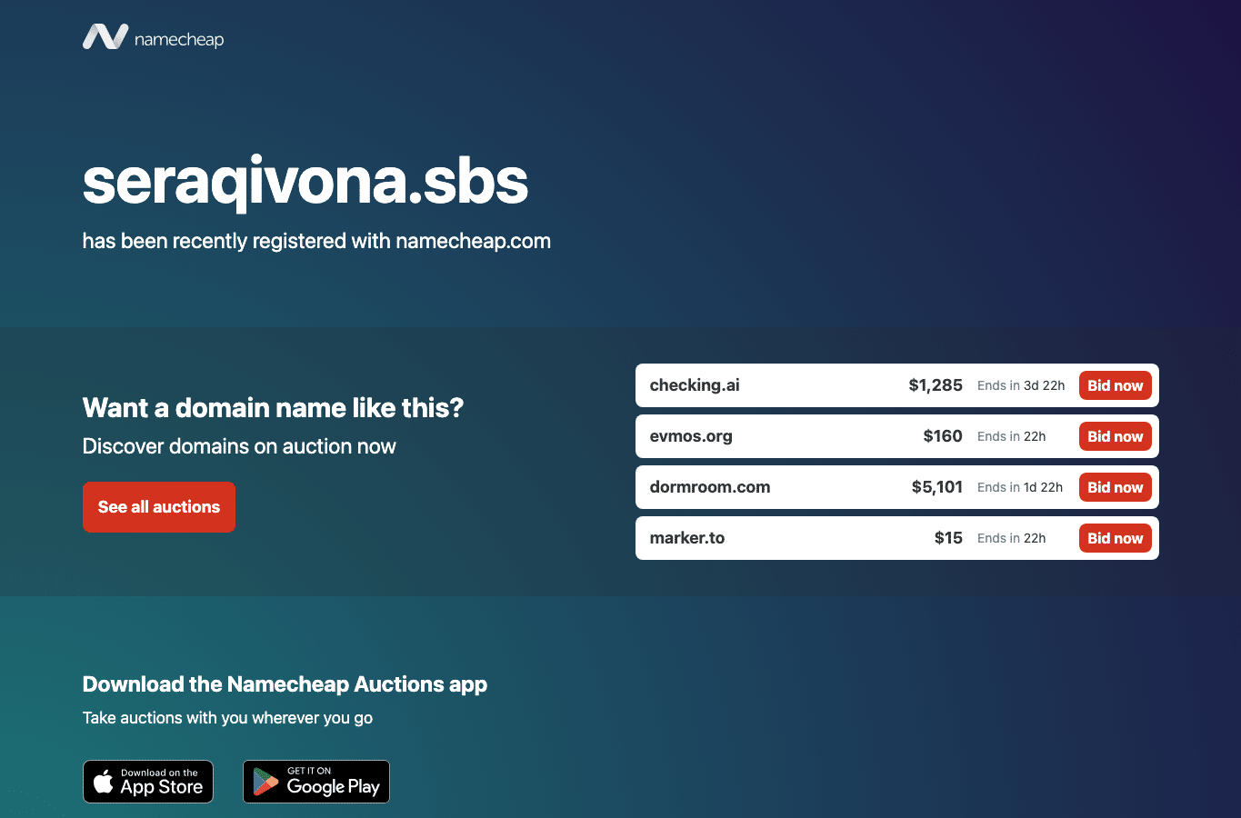 Bildschirmaufnahme von seraqivona.sbs