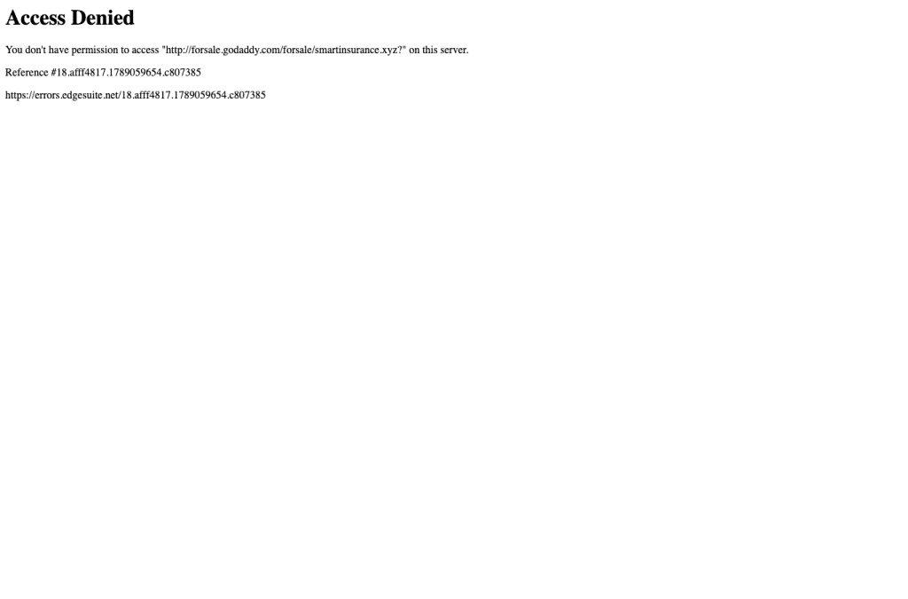 Bildschirmaufnahme von smartinsurance.xyz